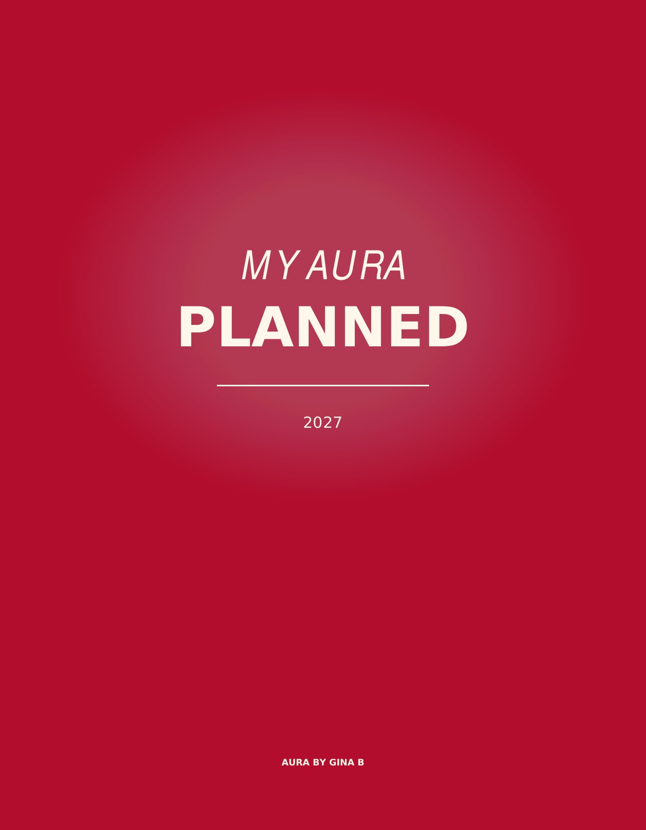 My Aura Planned cover